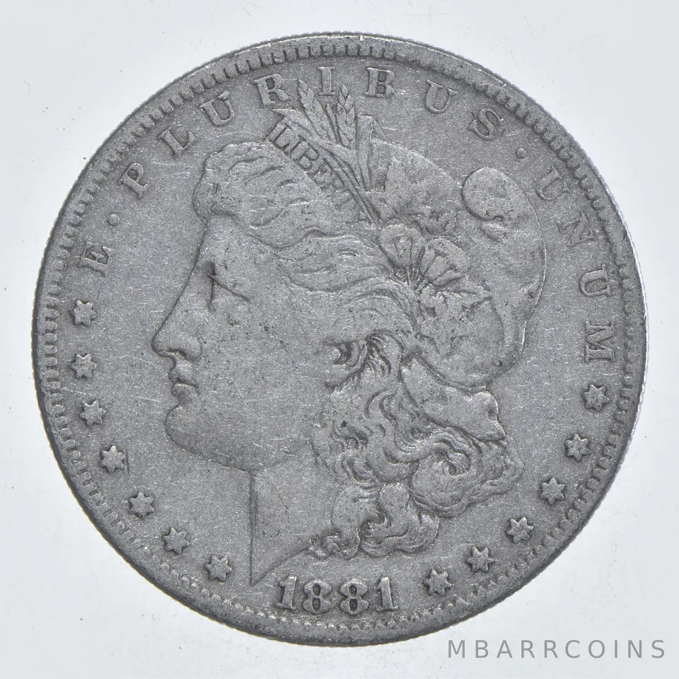 Early - 1881-S Morgan Silver Dollar - 90% US Coin *058