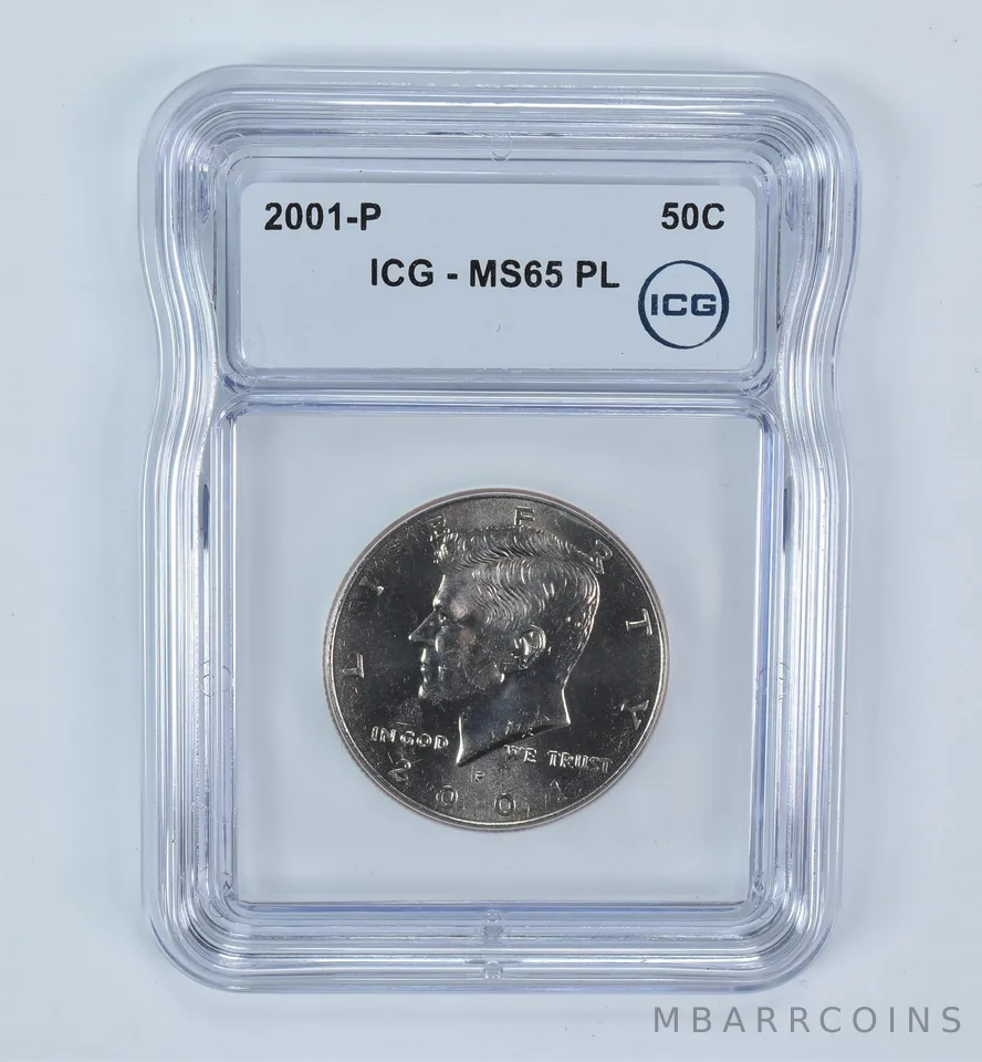 2001-P Kennedy Half Dollar MS65 PL ICG