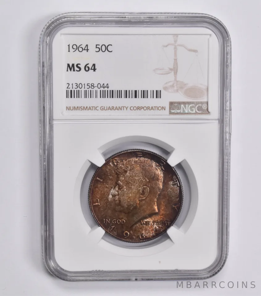 MS64 1964 Kennedy Half Dollar NGC *3820