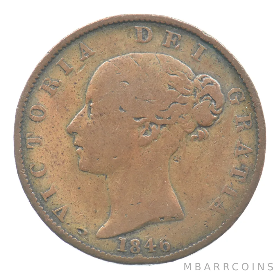 1846 Great Britain Half Penny *6504