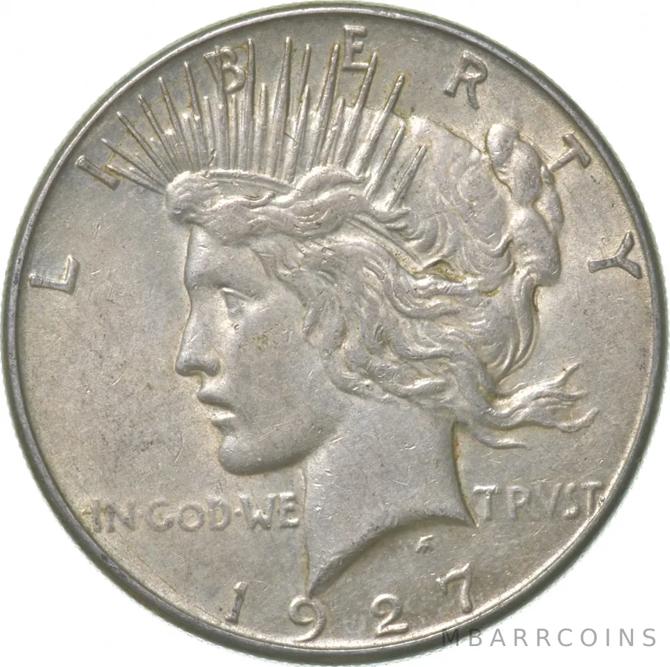 1927-S Peace Silver Dollar a3095