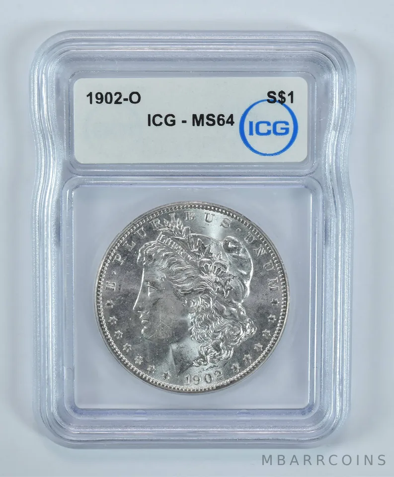 1902-O Morgan Silver Dollar MS64 ICG