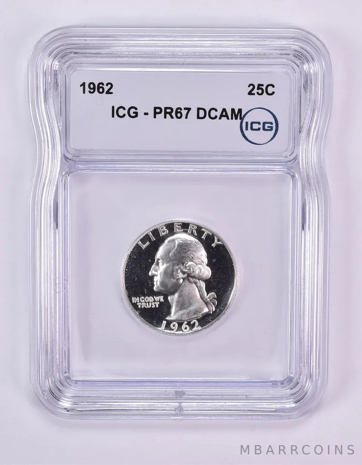 1962 Washington Quarter PR67 DCAM ICG
