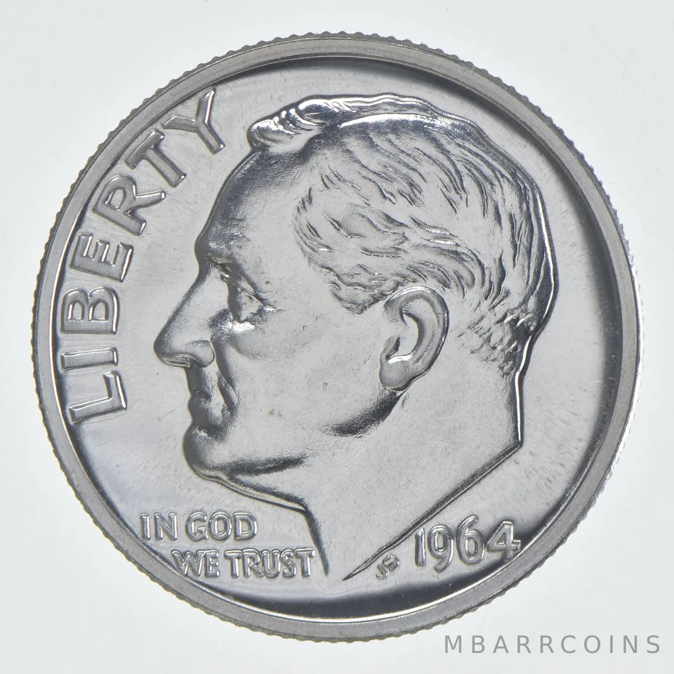 1964 Roosevelt Dime Proof 90% Silver