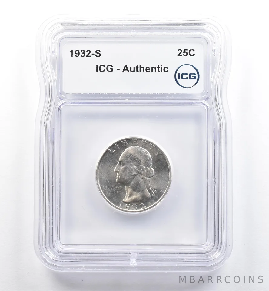 1932-S Washington Quarter Authentic ICG *6434