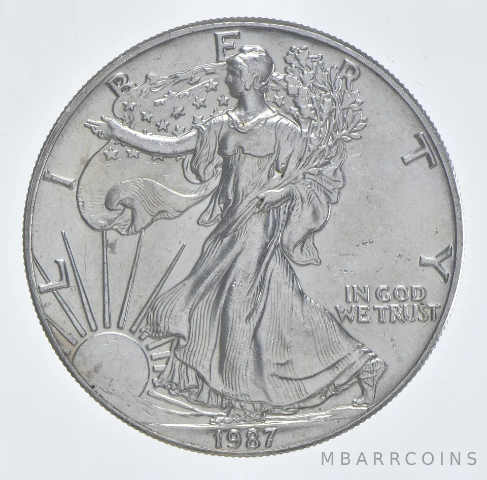 Better Date 1987 American Silver Eagle 1 Troy Oz .999 Fine Silver *988