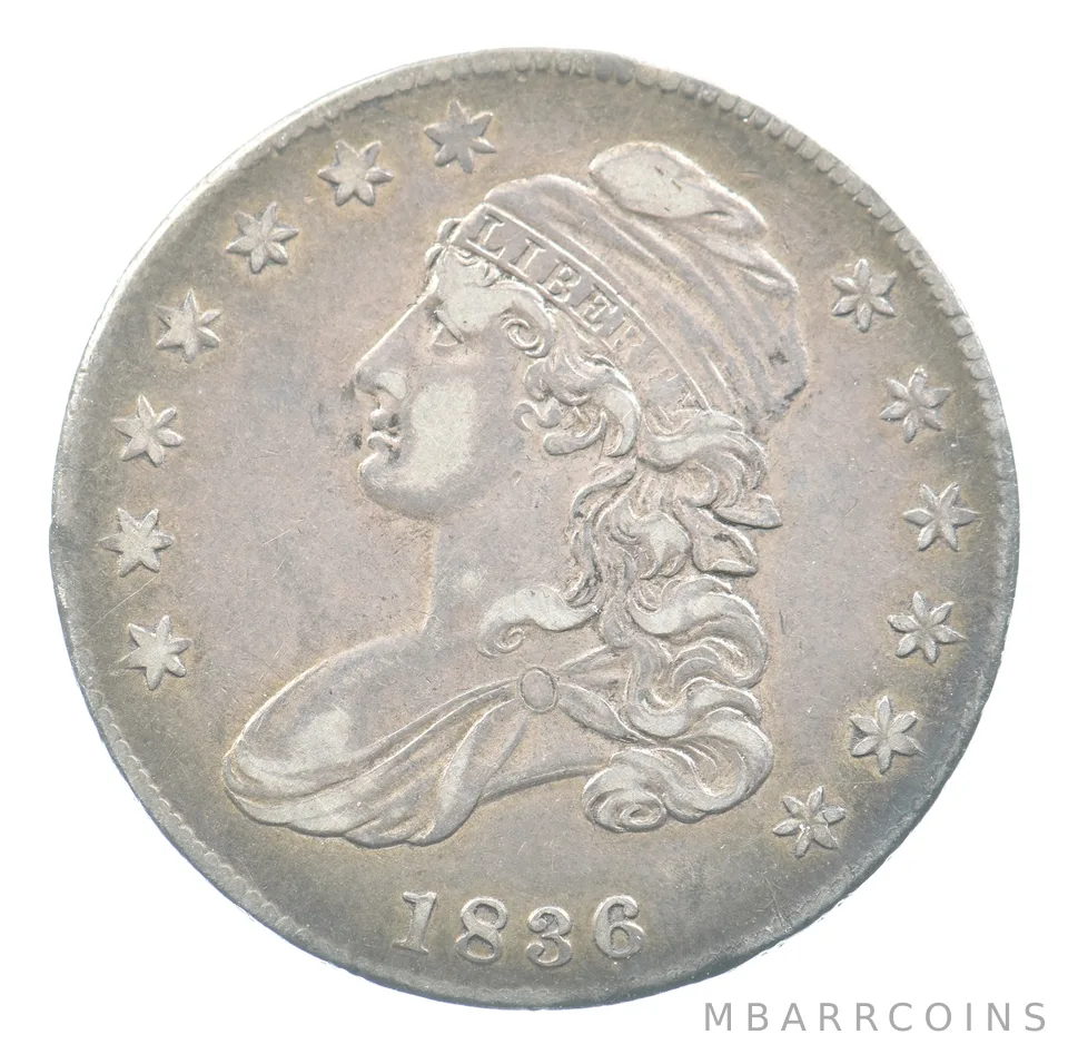 1836 Capped Bust Half Dollar O-110 R1 a5042
