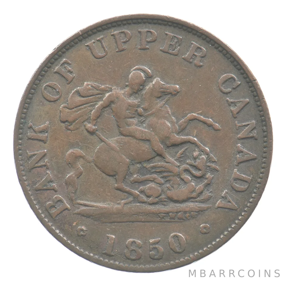 1850 Canada Half Penny Bank Token *7014