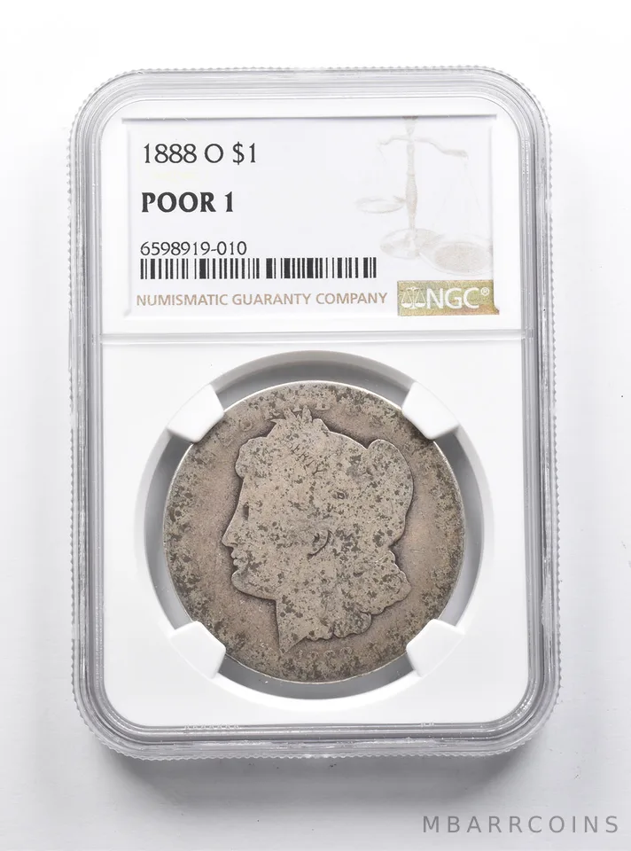 POOR 1 1888-O Morgan Silver Dollar NGC Lowball Pocket Piece *1175