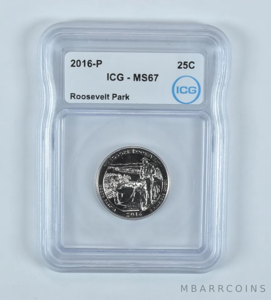 2016-P Washington Quarter ATB Roosevelt Park MS67 ICG