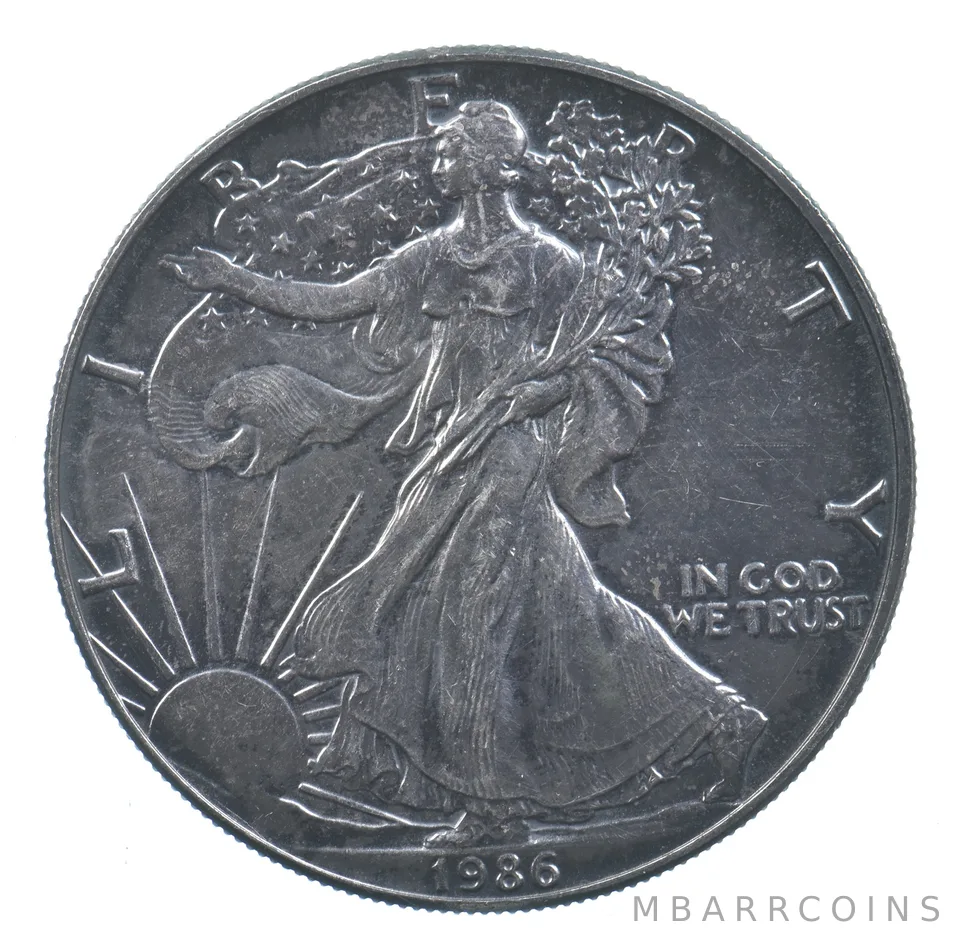 Better Date 1986 American Silver Eagle 1 Troy Oz .999 Fine Silver *750