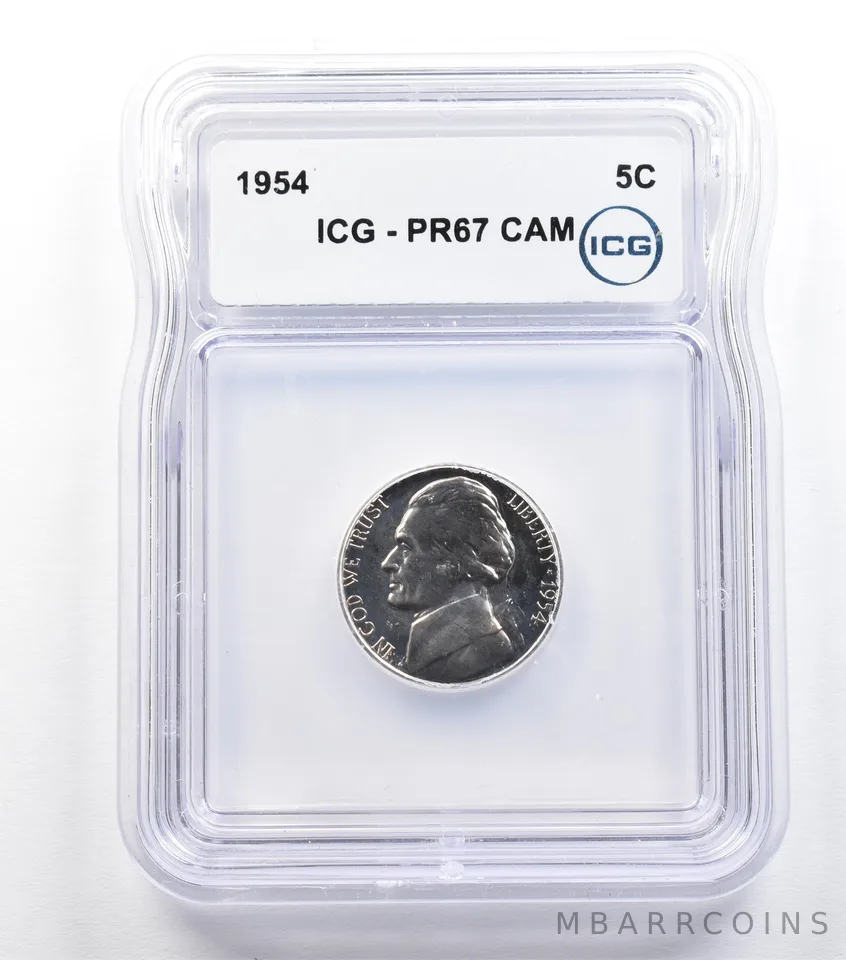 1954 Jefferson Nickel PR67 CAM ICG *9344
