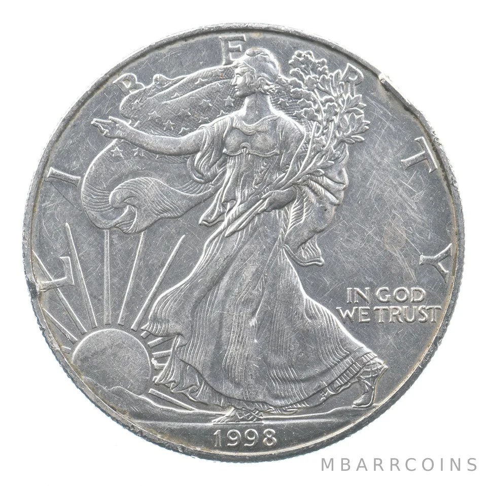 Better Date 1998 American Silver Eagle 1 Troy Oz .999 Fine Silver *882
