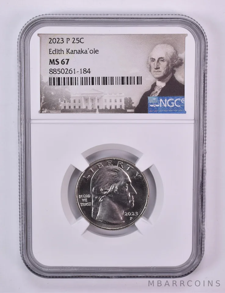 2023-P American Women Quarter Edith Kanaka'ole MS67 NGC Special Label
