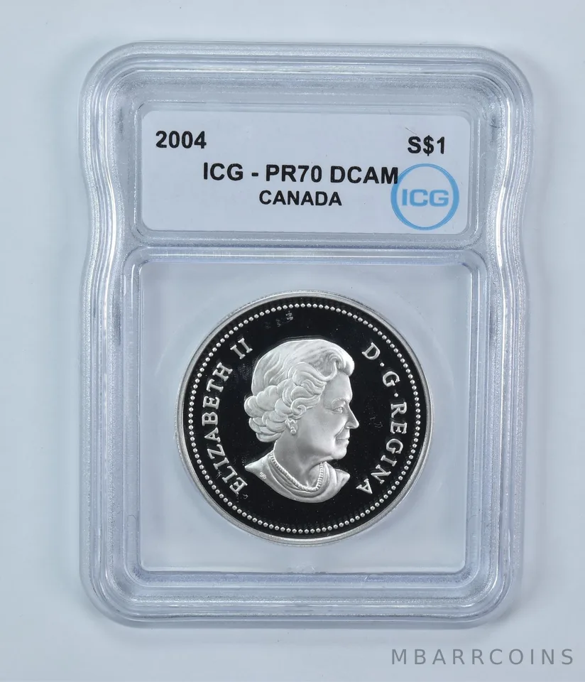 2004 Canada 1 Dollar Silver First French Settlement PR70 DCAM ICG