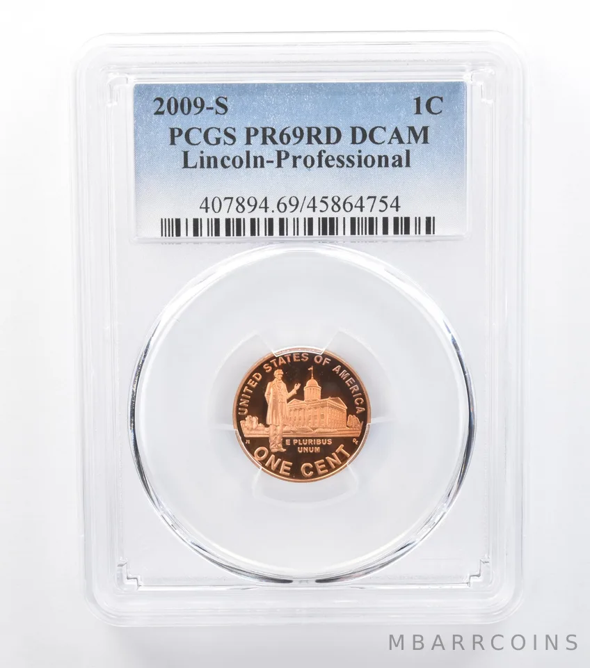2009-S Lincoln Cent Professional Life PR69 RD DCAM PCGS Beautiful Tone *7738