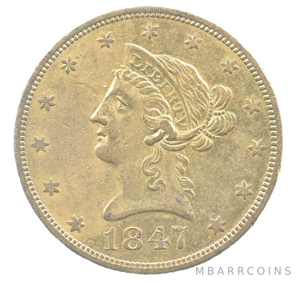 1847-O $10 Liberty Head Gold Eagle *9609