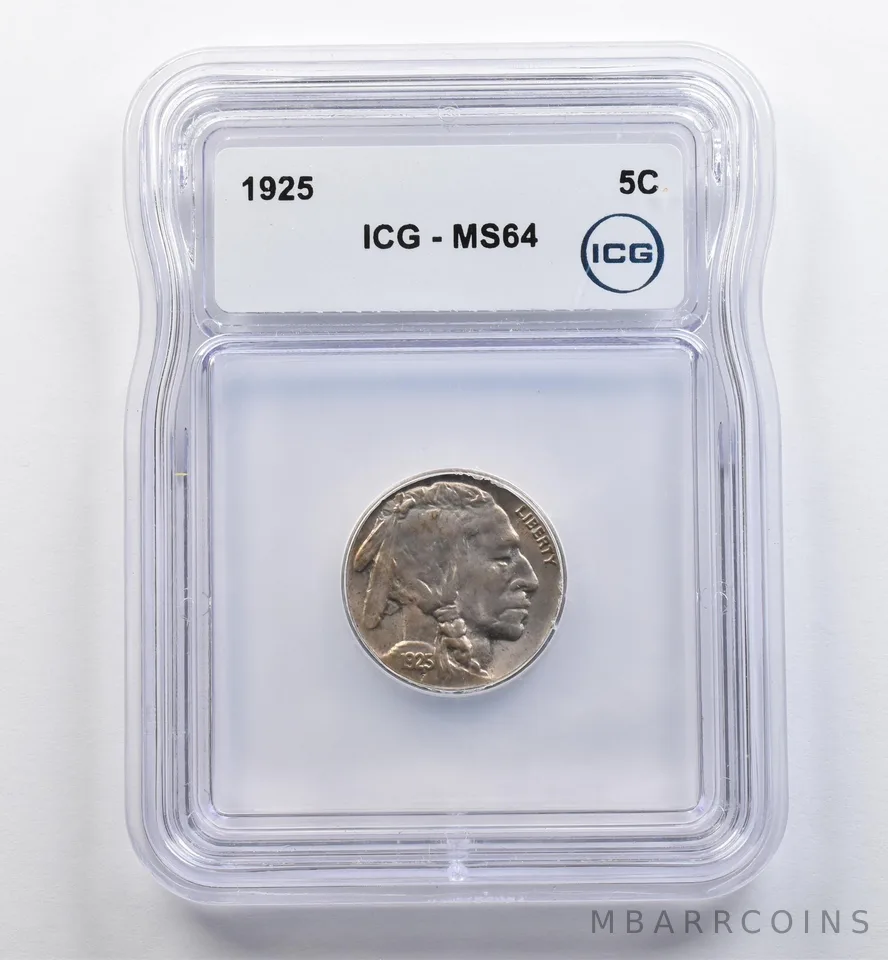 1925 Indian Head Buffalo Nickel MS64 ICG *9025