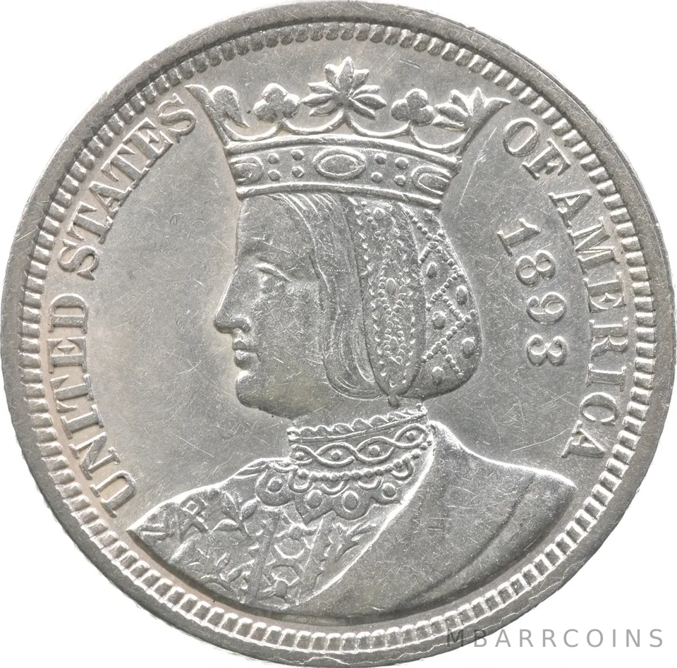 1893 Isabella Columbian Quarter Dollar *4404