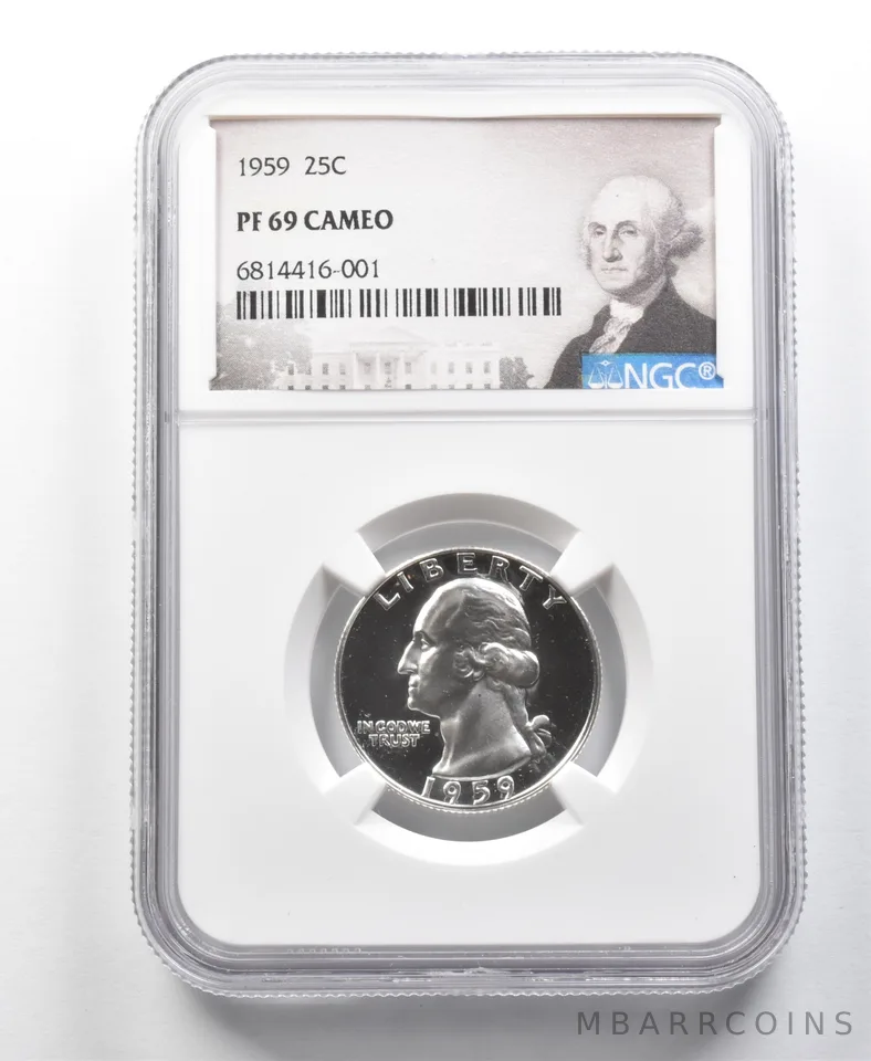 1959 Washington Quarter PF69 Cameo NGC a8654