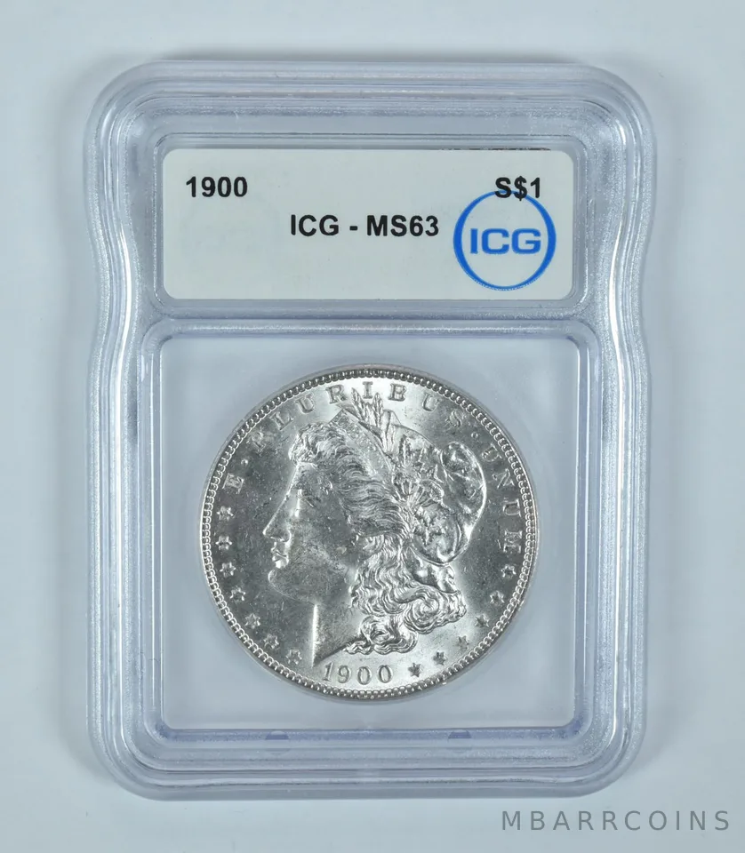 1900 Morgan Silver Dollar MS63 ICG