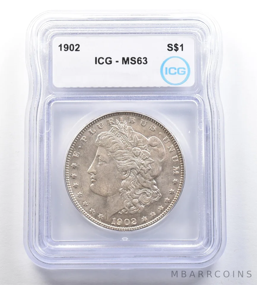 1902 Morgan Silver Dollar MS63 ICG *7190