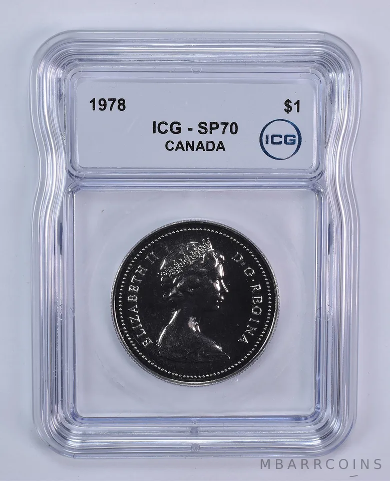 1978 Canada 1 Dollar Voyageurs SP70 ICG