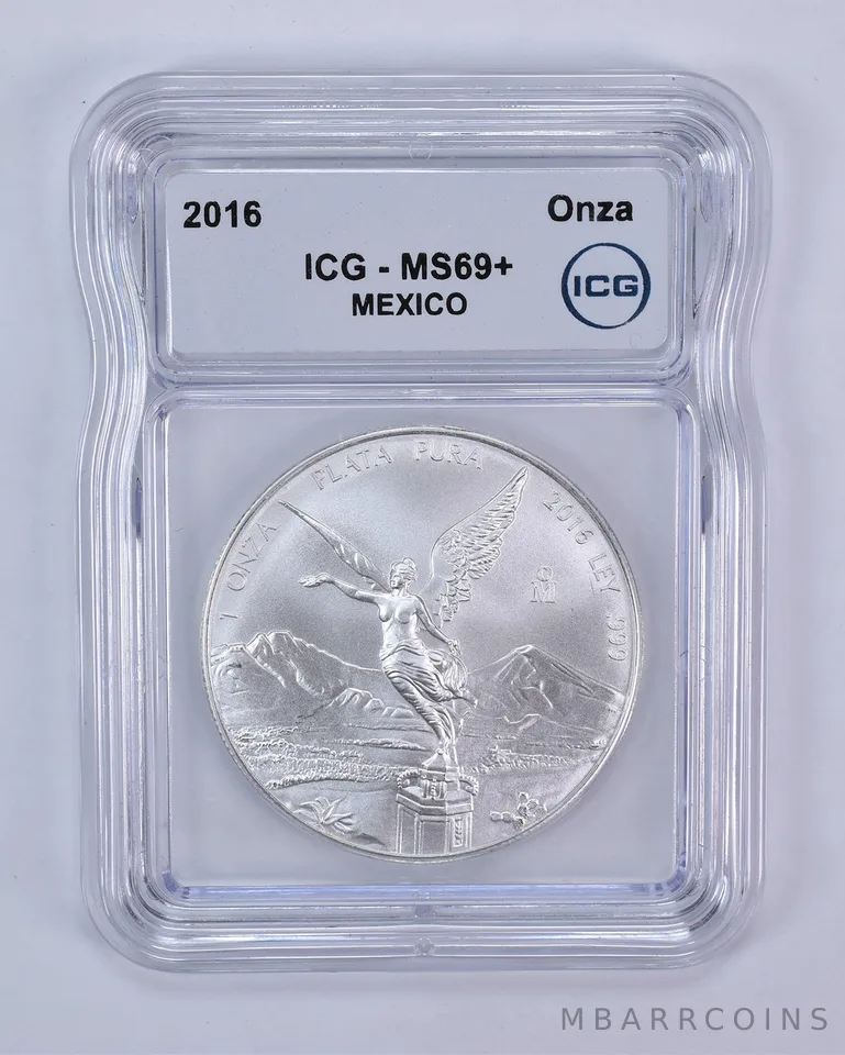 2016 Mo Mexico 1 Onza Silver Libertad MS69+ ICG
