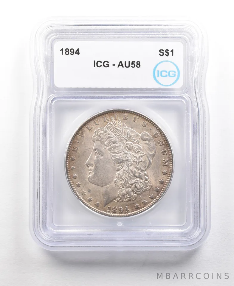 1894 Morgan Silver Dollar AU58 ICG *6304