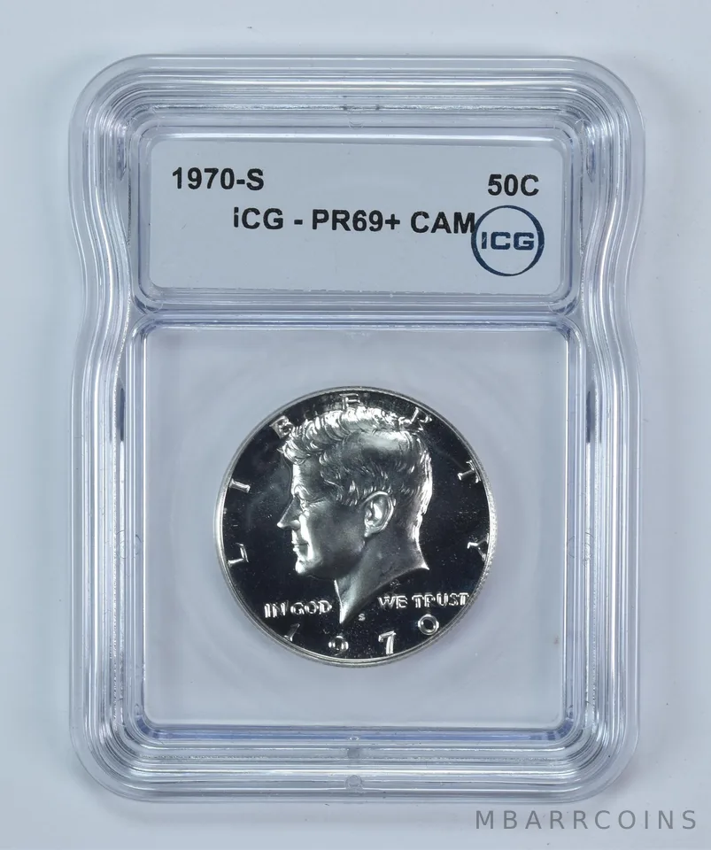 1970-S Kennedy Half Dollar PR69+ CAM ICG