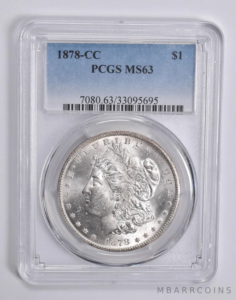 MS63 1878-CC Morgan Silver Dollar PCGS a0430