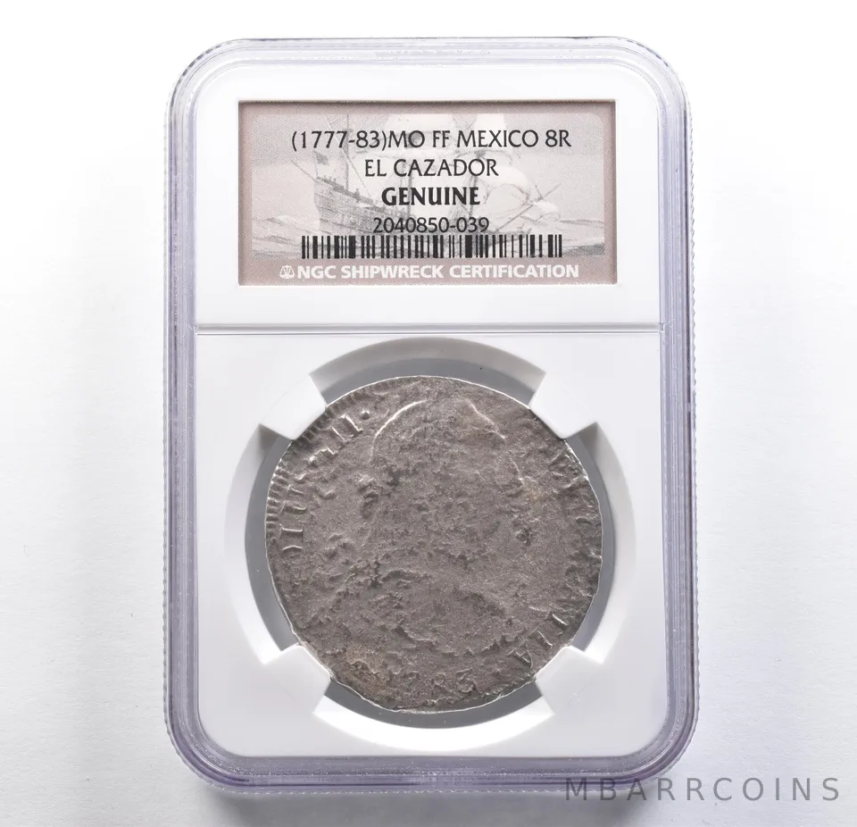 (1777-83) Mo FF Mexico 8 Reales El Cazador Genuine NGC *4318