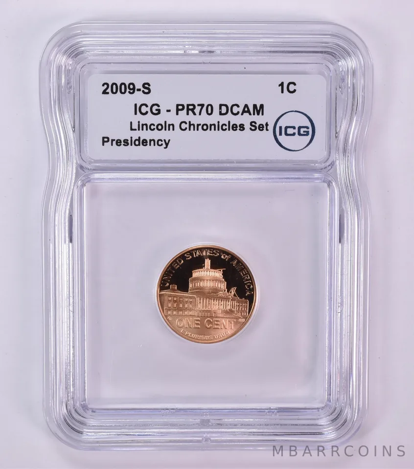 2009-S Lincoln Memorial Cent Presidency Chronicles Set PR70 DCAM ICG