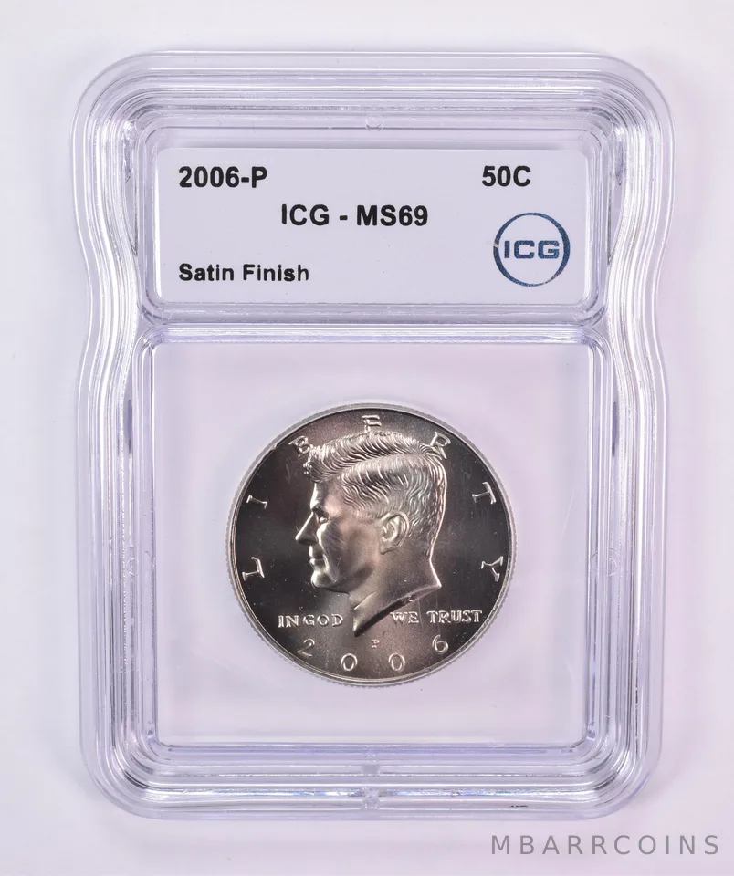 2006-P Kennedy Half Dollar Satin Finish MS69 ICG