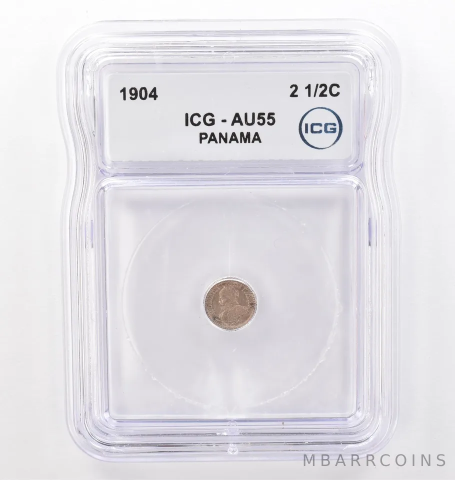 1904 Panama 2 1/2 2.5 Centesimos AU55 ICG Beautiful Tone *0110