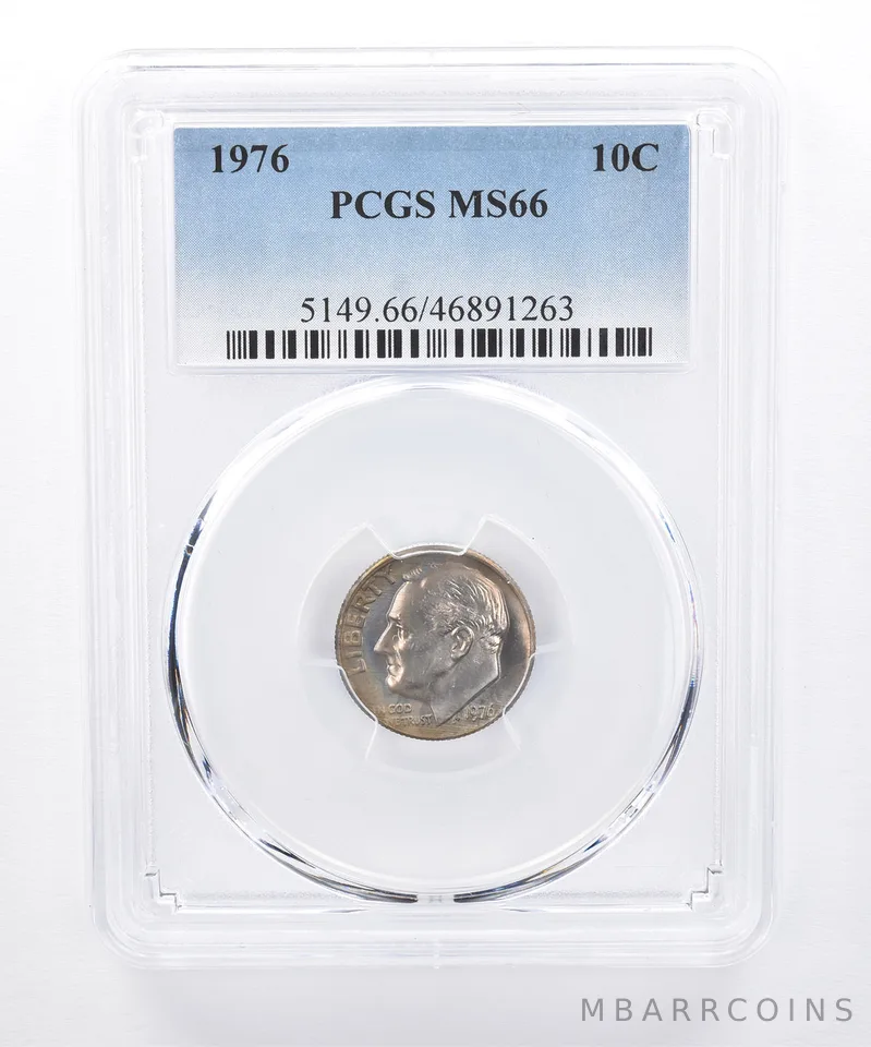 1976 Roosevelt Dime MS66 PCGS Beautiful Tone *8300