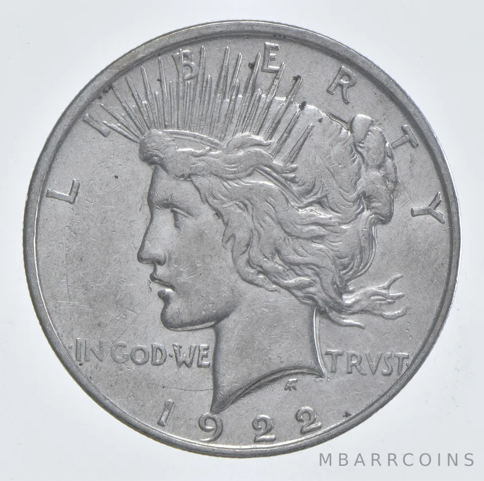1922-D Peace Silver Dollar Estate Coin Collection *259
