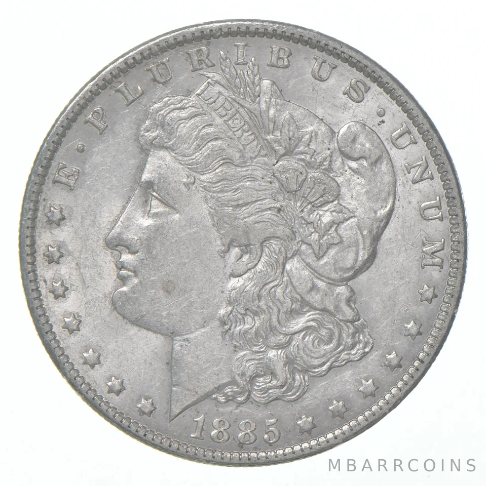 AU+ 1885-O Morgan Silver Dollar (1 coin)