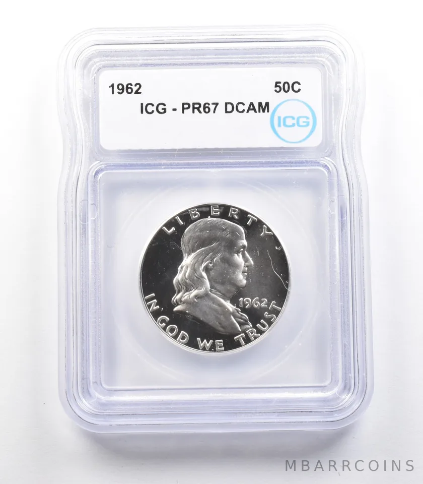 1962 Franklin Half Dollar PR67 DCAM ICG *2450