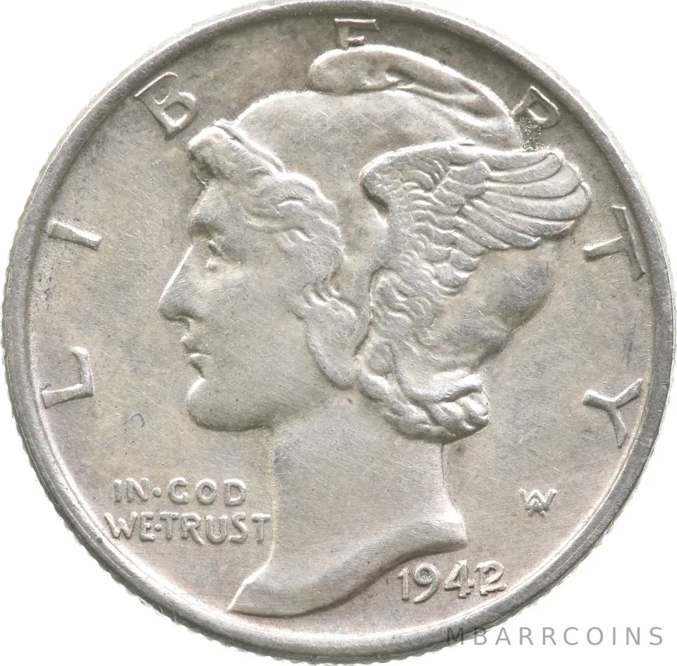 1942/41 Mercury Dime *3928
