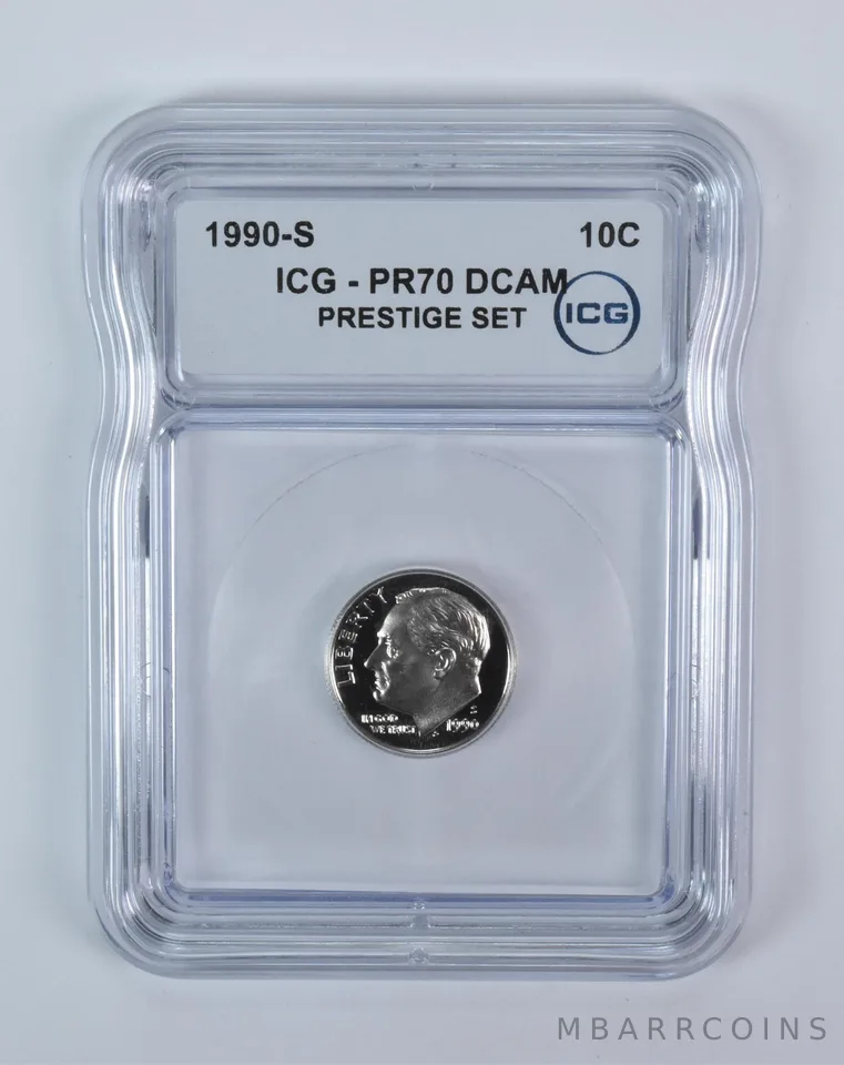 1990-S Roosevelt Dime Prestige Set PR70 DCAM ICG