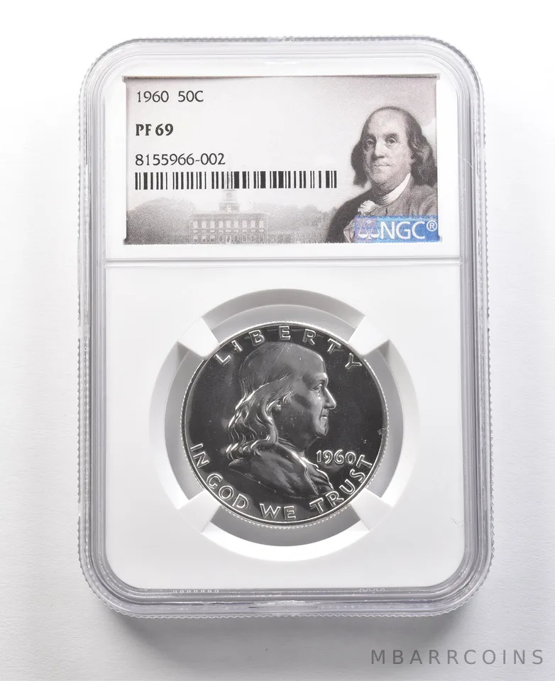 1960 Franklin Half Dollar PF69 NGC Machine Doubling *8926