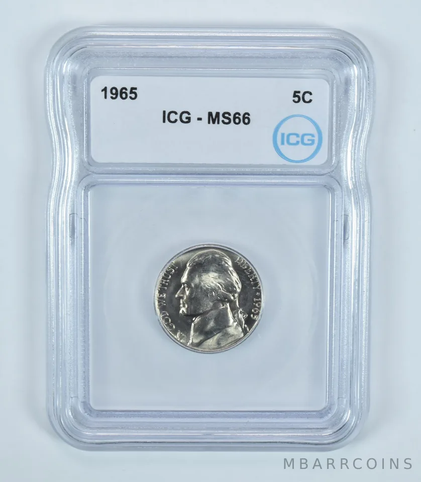 1965 Jefferson Nickel MS66 ICG