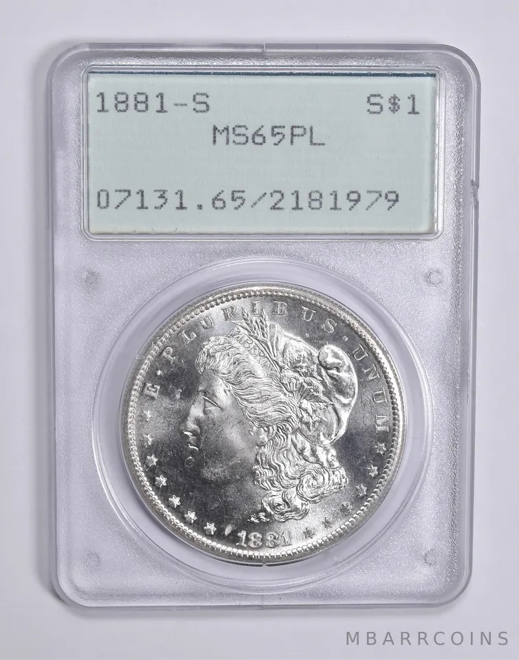 MS65 PL 1881-S Morgan Silver Dollar PCGS Rattler Upgrade? *0326