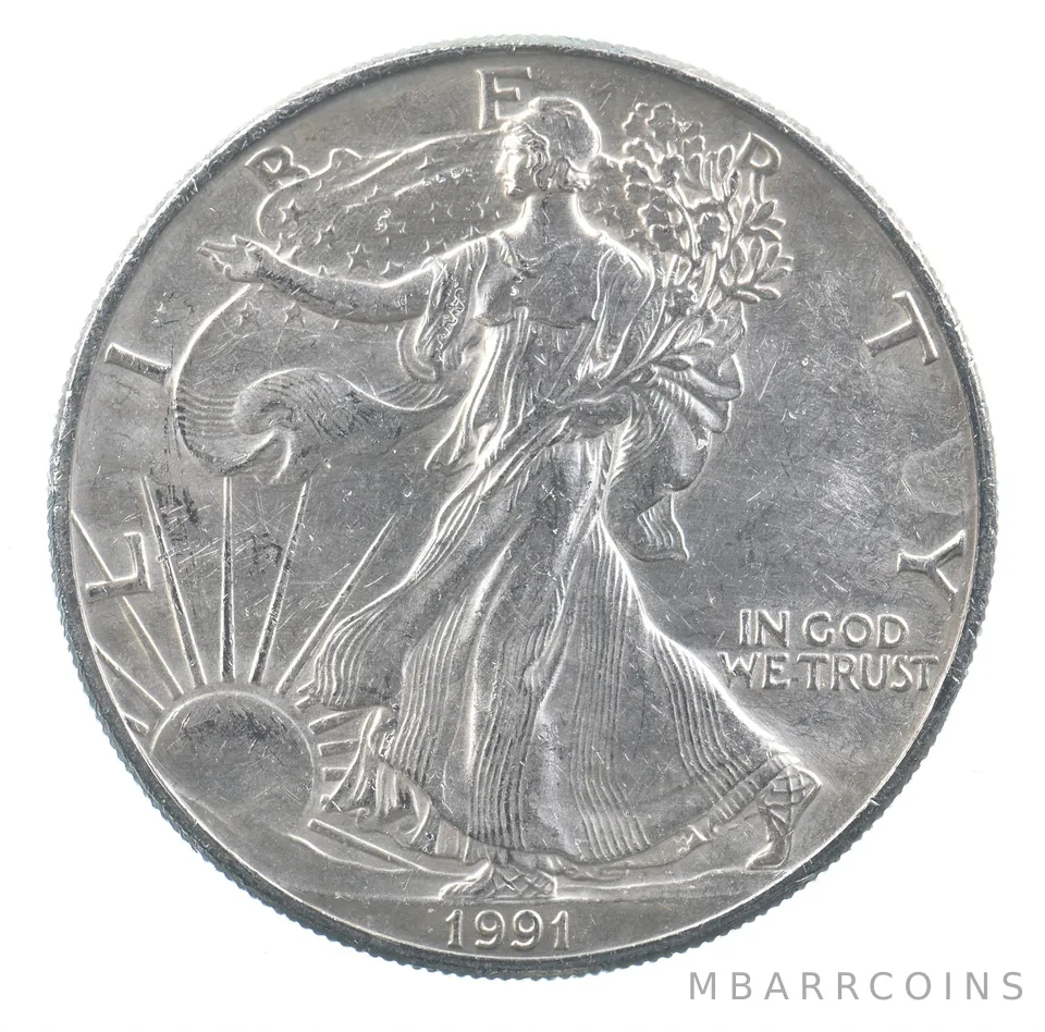 Better Date 1991 American Silver Eagle 1 Troy Oz .999 Fine Silver *867