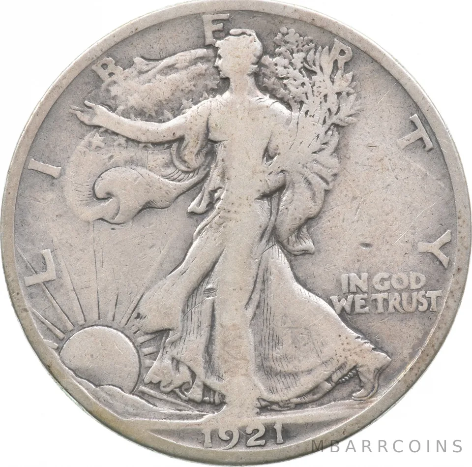 1921-S Walking Liberty Half Dollar a3708