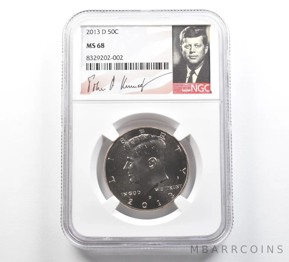 2013-D Kennedy Half Dollar MS68 NGC Special Label