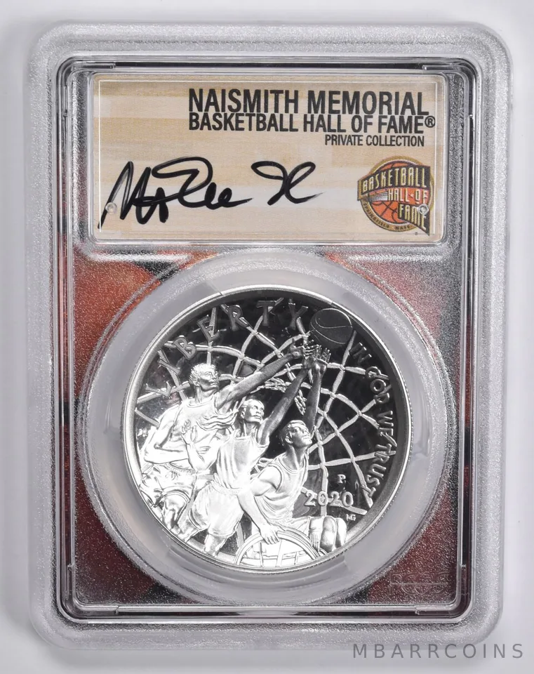 2020-P MAGIC JOHNSON SIGNED Basketball HOF Commemorative Dollar PR70 PCGS