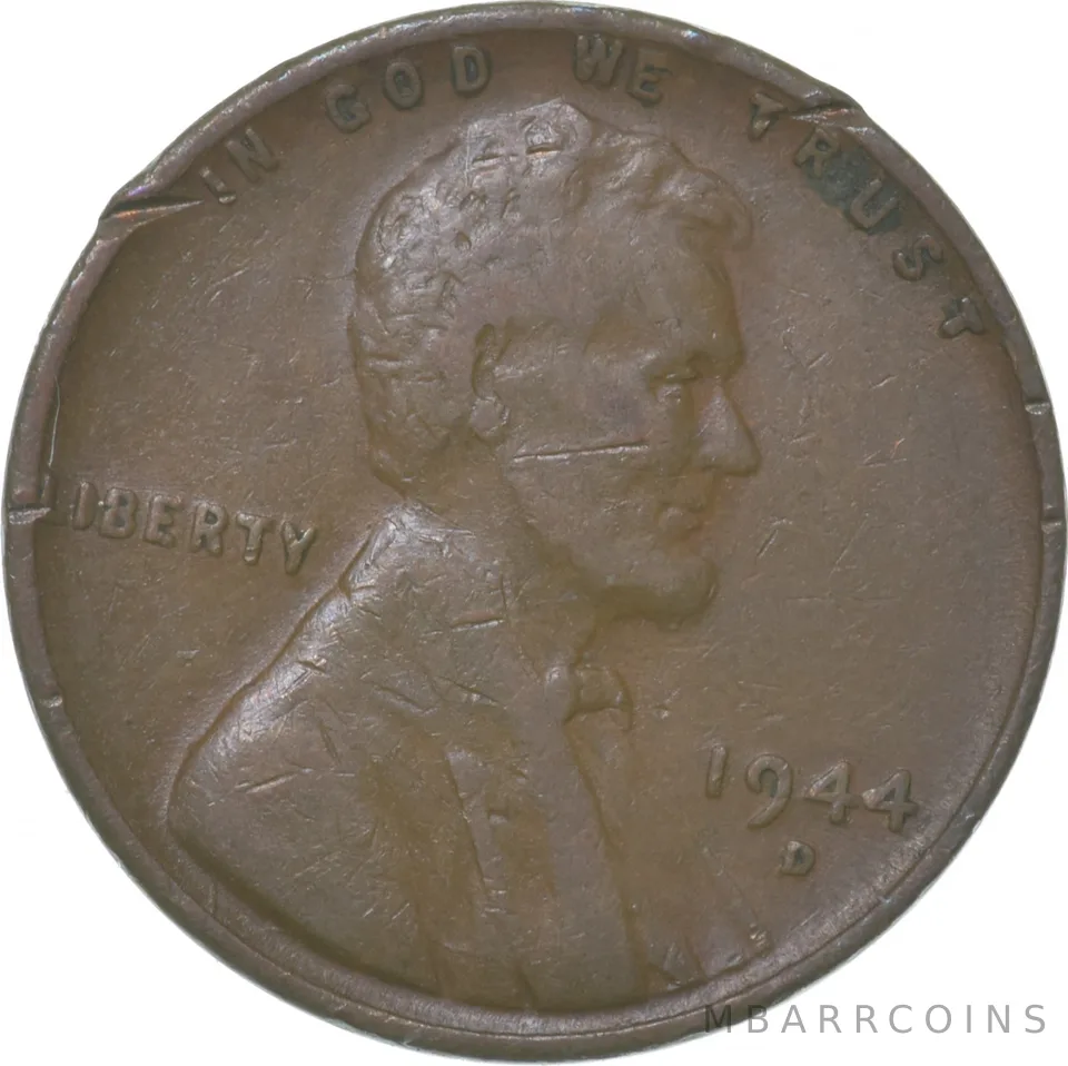 1944-D Lincoln Wheat Cent D/S Error a2797