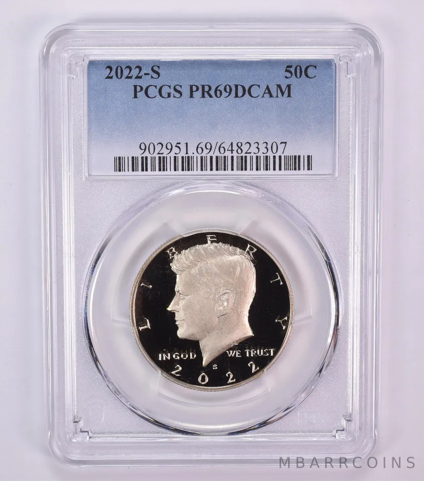 2022-S Kennedy Half Dollar PR69 DCAM PCGS Blue Label